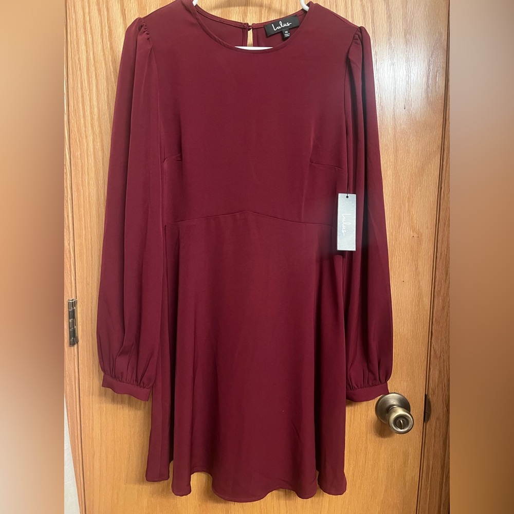 Lulu's Deep Red Dress